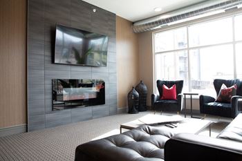 Business center with conference room and private work rooms